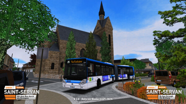 Игра OMSI 2 Add-on Saint-Servan, скриншот