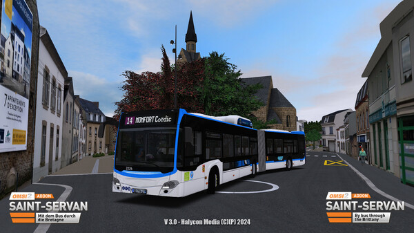 Игра OMSI 2 Add-on Saint-Servan, скриншот