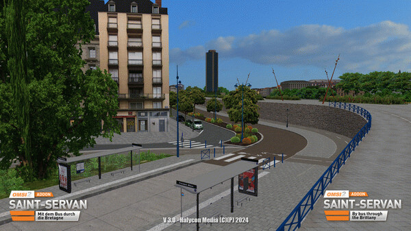 Игра OMSI 2 Add-on Saint-Servan, скриншот