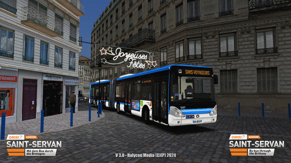Игра OMSI 2 Add-on Saint-Servan, скриншот