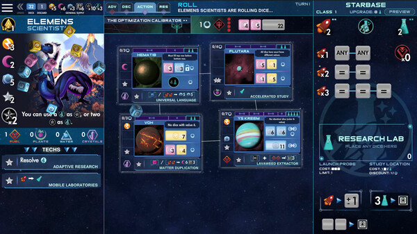 Игра One Deck Galaxy, скриншот
