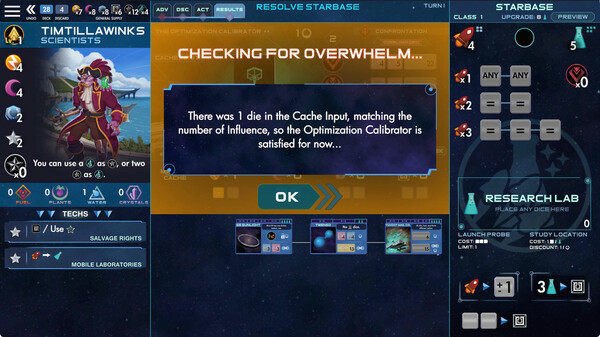 Игра One Deck Galaxy, скриншот
