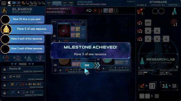 Игра One Deck Galaxy, скриншот