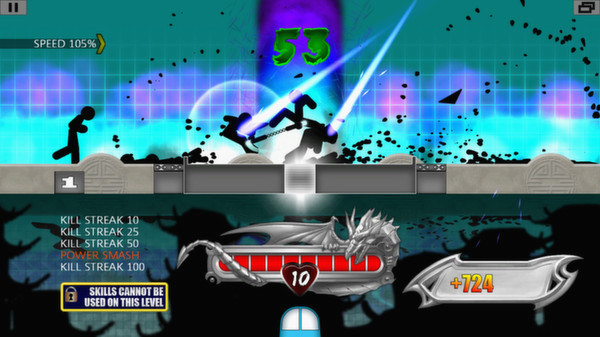 Игра One Finger Death Punch, скриншот