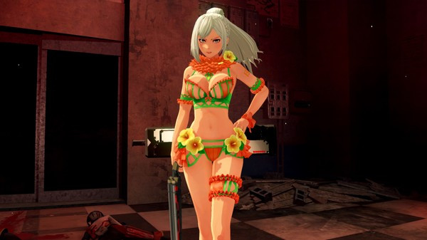 Игра OneeChanbara ORIGIN - Exclusive Lei Costume: Lei's Dream Bikini Melon Green, скриншот