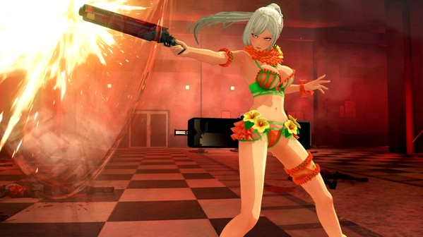 Игра OneeChanbara ORIGIN - Exclusive Lei Costume: Lei's Dream Bikini Melon Green, скриншот