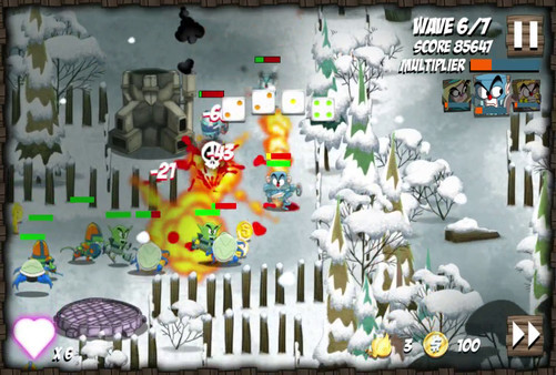 Игра Onion Force, скриншот