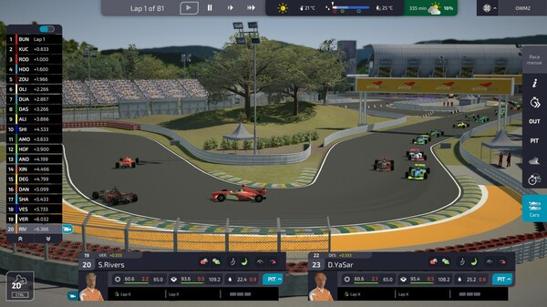 Игра Open Wheel Manager 2, скриншот