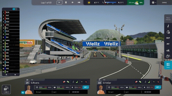 Игра Open Wheel Manager 2, скриншот