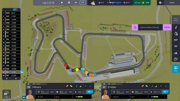 Игра Open Wheel Manager 2, скриншот
