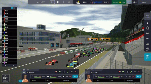 Игра Open Wheel Manager 2, скриншот