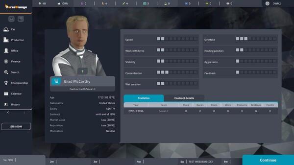 Игра Open Wheel Manager 2, скриншот