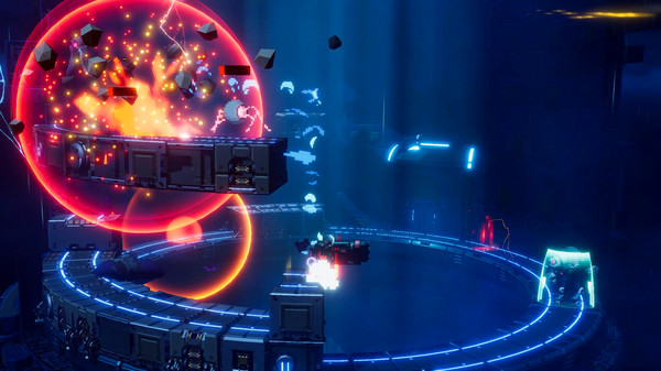 Игра Orbital Bullet – The 360° Rogue-lite, скриншот