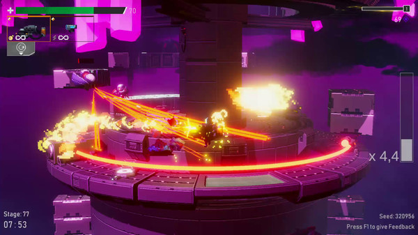 Игра Orbital Bullet – The 360° Rogue-lite, скриншот