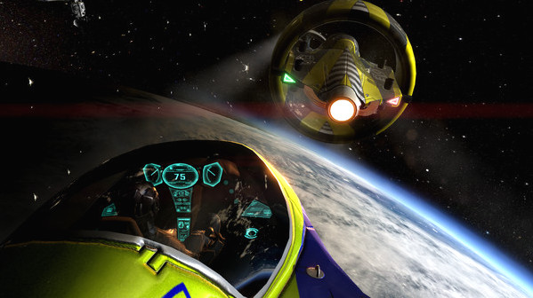Игра Orbital Racer, скриншот