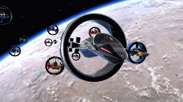 Игра Orbital Racer, скриншот
