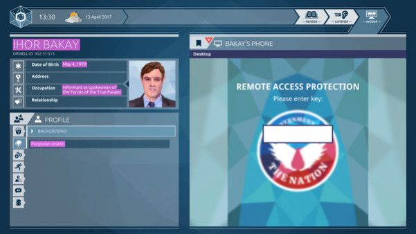 Игра Orwell: Ignorance is Strength, скриншот