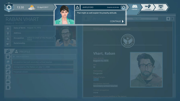 Игра Orwell: Ignorance is Strength, скриншот