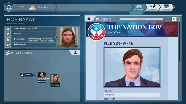 Игра Orwell: Ignorance is Strength, скриншот