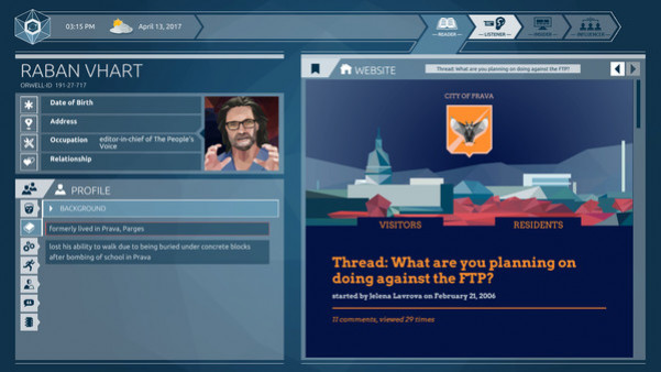 Игра Orwell: Ignorance is Strength, скриншот
