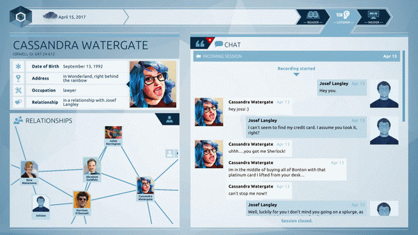Игра Orwell: Keeping an Eye On You, скриншот