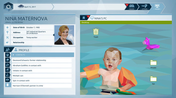 Игра Orwell: Keeping an Eye On You, скриншот