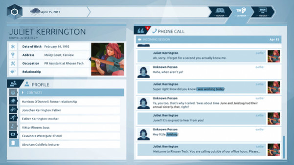 Игра Orwell: Keeping an Eye On You, скриншот