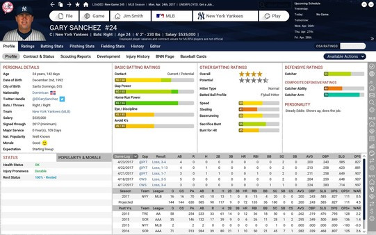 Игра Out of the Park Baseball 18, скриншот