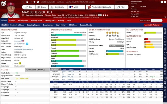 Игра Out of the Park Baseball 18, скриншот