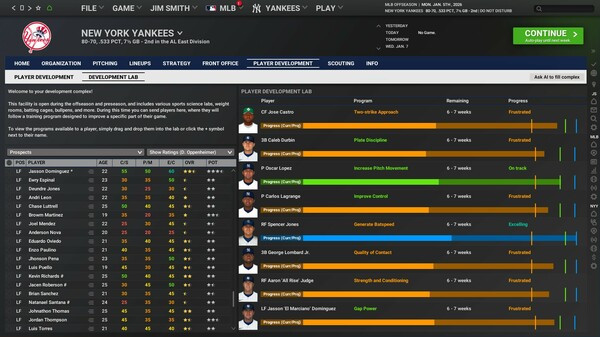 Игра Out of the Park Baseball 26, скриншот