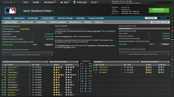 Игра Out of the Park Baseball 26, скриншот