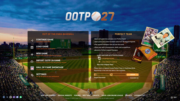Игра Out of the Park Baseball 27, скриншот