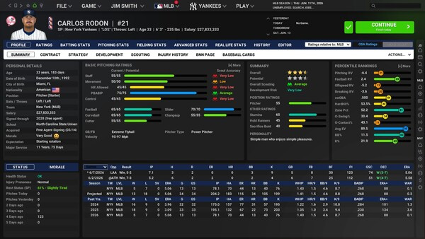 Игра Out of the Park Baseball 27, скриншот