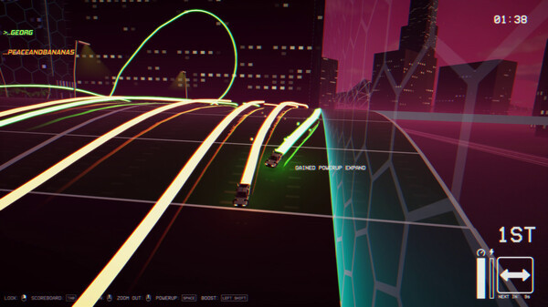 Игра Outrunner: Neon Nights, скриншот