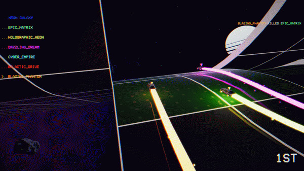 Игра Outrunner: Neon Nights, скриншот