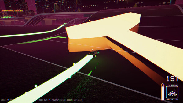 Игра Outrunner: Neon Nights, скриншот