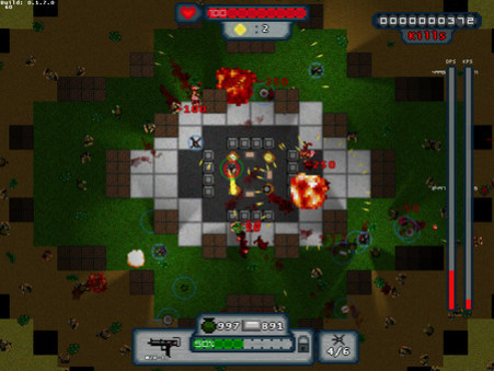 Игра Over 9000 Zombies!, скриншот