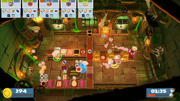 Игра Overcooked! 2 - Night of the Hangry Horde, скриншот