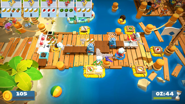 Игра Overcooked! 2 - Surf 'n' Turf, скриншот