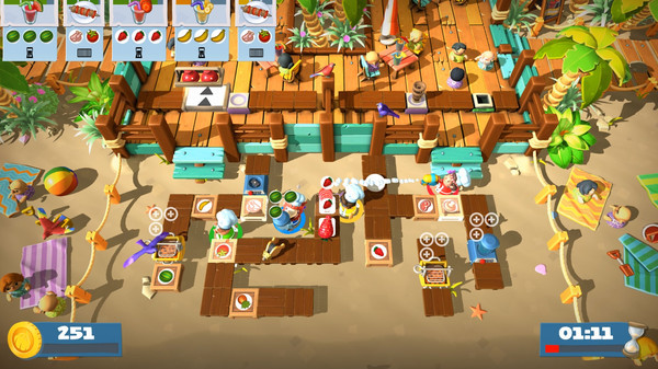 Игра Overcooked! 2 - Surf 'n' Turf, скриншот