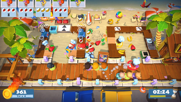 Игра Overcooked! 2 - Surf 'n' Turf, скриншот