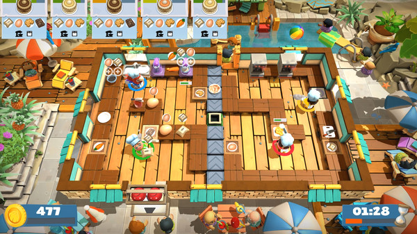 Игра Overcooked! 2 - Surf 'n' Turf, скриншот