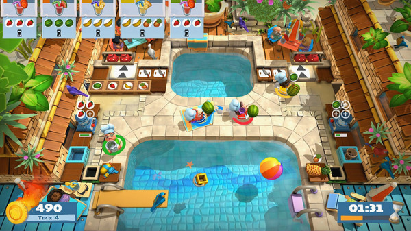 Игра Overcooked! 2 - Surf 'n' Turf, скриншот
