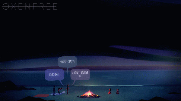 Игра Oxenfree, скриншот