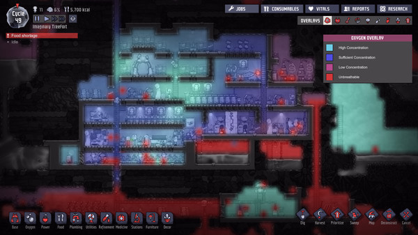 Игра Oxygen Not Included, скриншот