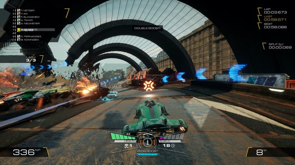 Игра Pacer, скриншот