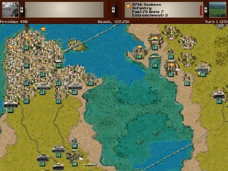 Игра Pacific General, скриншот