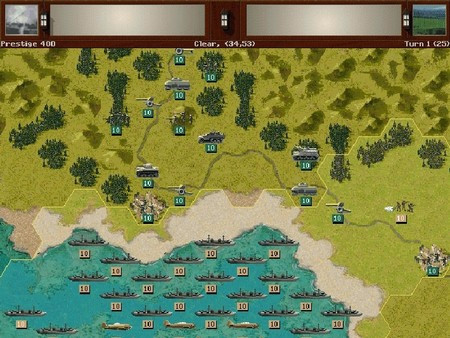 Игра Pacific General, скриншот