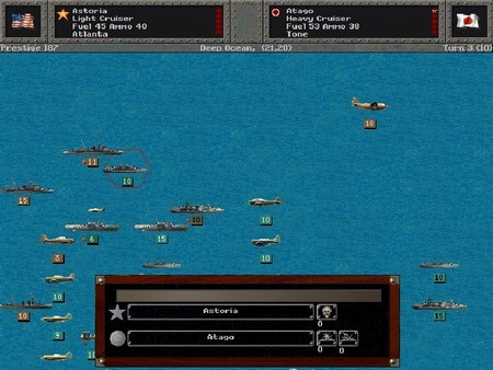 Игра Pacific General, скриншот