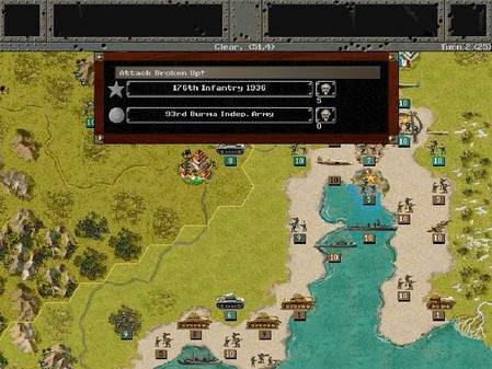 Игра Pacific General, скриншот